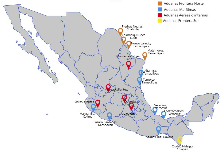 Mapa de Cobertura Aduanal
